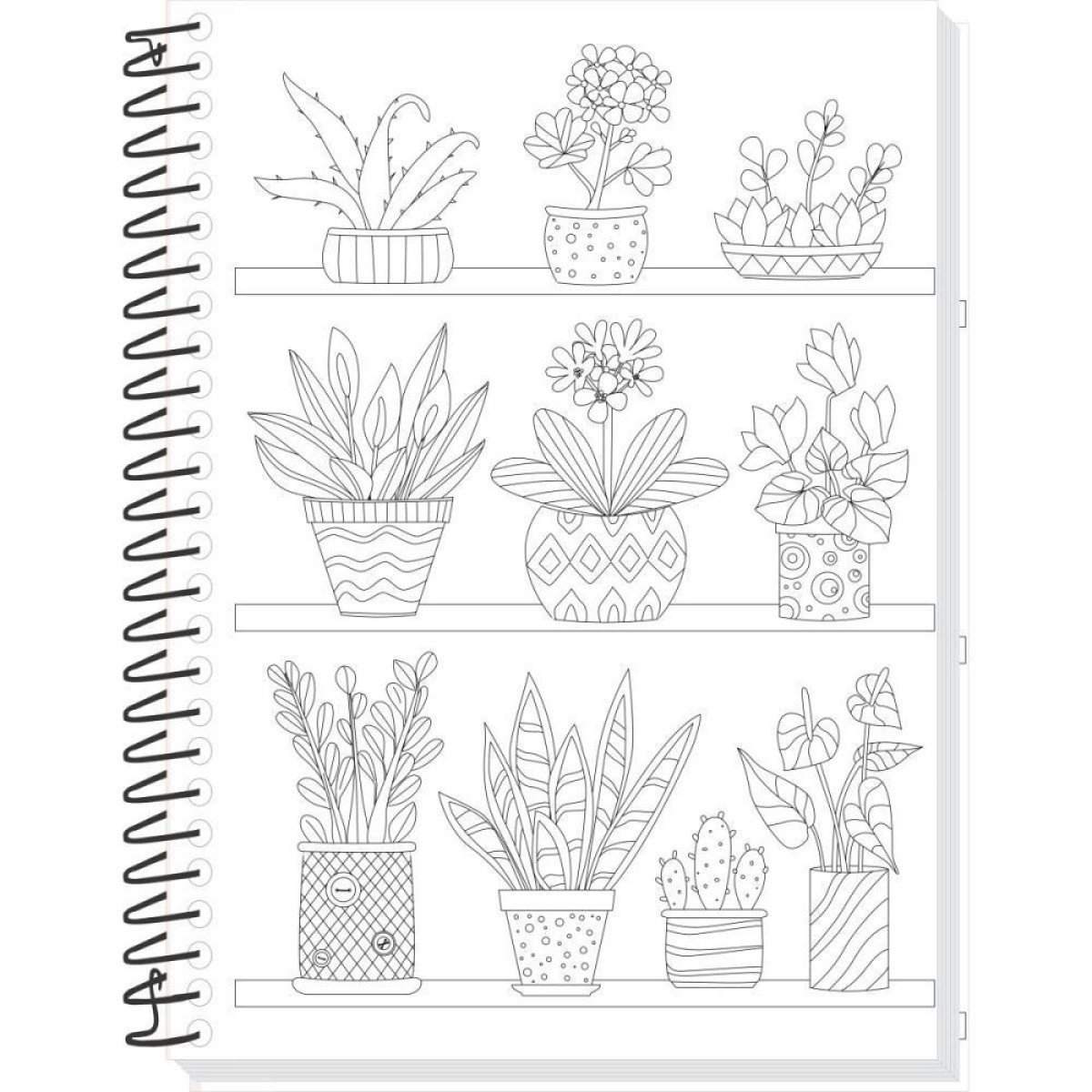 Caderno 10x1 Capa Dura Sua Arte P/colorir 160f-116873-93616