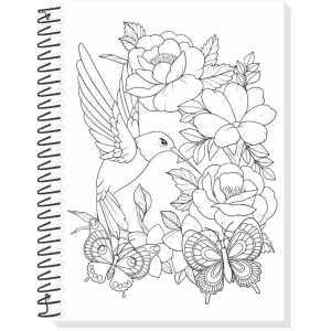 Caderno 10x1 Capa Dura Sua Arte P/colorir 160f-116873-37045