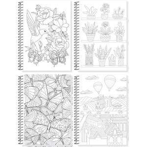 Caderno 10x1 Capa Dura Sua Arte P/colorir 160f