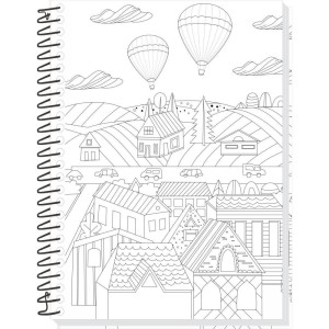 Caderno 10x1 Capa Dura Sua Arte P/colorir 160f-116873-89815