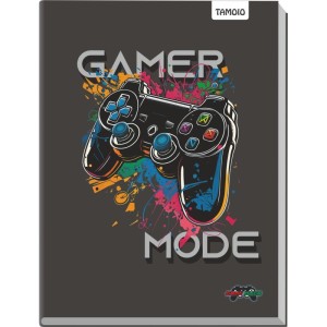 Caderno Brochura 1/4 Capa Dura Game Over 96 Folhas-116876-96911