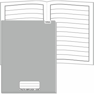 Caderno Brochurao Capa Dura Pauta Ampliada 96 Folhas-116877-12448