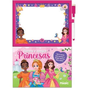 Livro Brinquedo Ilustrado Lousa Escreve E Apaga Princesa-117182-73245