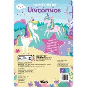 Livro Brinquedo Ilustrado Lousa Escreve E Apaga Unicorni-117183-16198