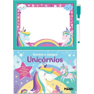 Livro Brinquedo Ilustrado Lousa Escreve E Apaga Unicorni-117183-51372