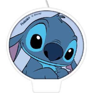 Vela Para Aniversario Stitch Plana-116656-40999