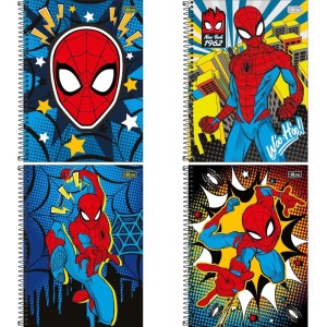 Caderno 01x1 Capa Dura Spider-man 80fls Fit-116942-28544