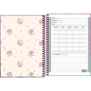 Caderno Espiral 1/4 Capa Dura Ana Castela 80fls-116888-47635