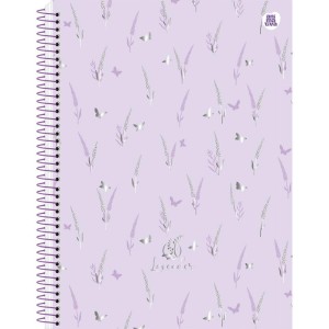 Caderno 01x1 Capa Dura Lavander 80f-116771-12515