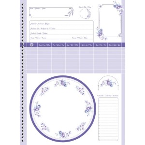 Caderno 01x1 Capa Dura Lavander 80f-116771-23301