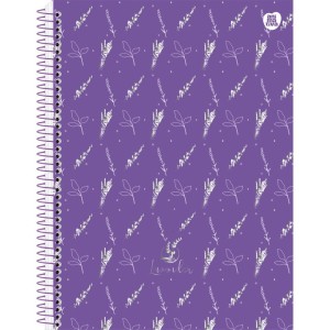 Caderno 01x1 Capa Dura Lavander 80f-116771-36550