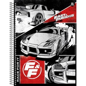 Caderno 01x1 Capa Dura Velozes & Furiosos 80f-116735-54310