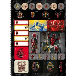 Caderno 10x1 Capa Dura Deadpool 160f-116755-93131