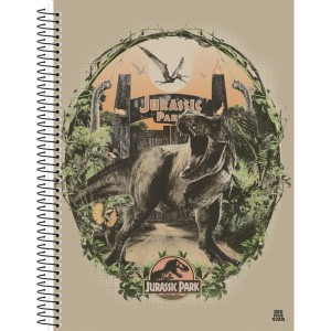 Caderno 10x1 Capa Dura Jurassic Park 160f-116738-16167