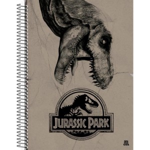 Caderno 10x1 Capa Dura Jurassic Park 160f-116738-37191