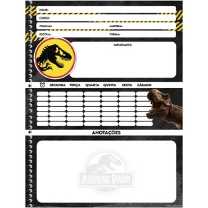 Caderno 10x1 Capa Dura Jurassic Park 160f-116738-48209