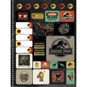 Caderno 10x1 Capa Dura Jurassic Park 160f-116738-64460