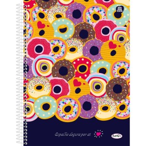 Caderno 12x1 Capa Dura Bom D+ Feminino 192f-116777-51112