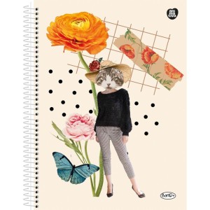 Caderno 12x1 Capa Dura Bom D+ Feminino 192f-116777-72934