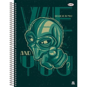 Caderno 12x1 Capa Dura Bom D+ Masculino 192f-116778-12984