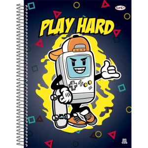 Caderno 12x1 Capa Dura Bom D+ Masculino 192f-116778-22351