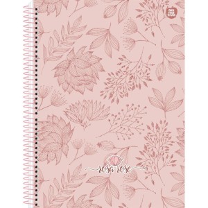 Caderno 15x1 Capa Dura Rosa Rose 240f-116774-12435