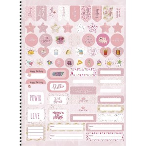 Caderno 15x1 Capa Dura Rosa Rose 240f-116774-42712