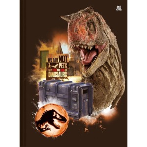 Caderno Brochura 1/4 Capa Dura Jurassic Park 80f-116740-64970