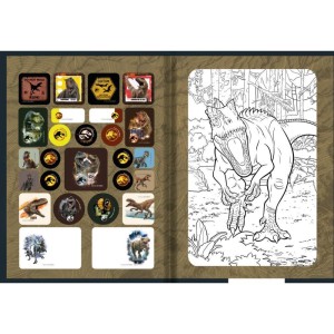 Caderno Brochura 1/4 Capa Dura Jurassic Park 80f-116740-88808