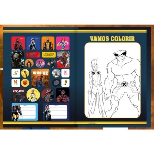 Caderno Brochurao Capa Dura X-men 80f-116761-85173