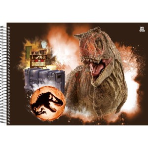 Caderno Desenho Univ Capa Dura Jurassic Park 60f-116741-27276