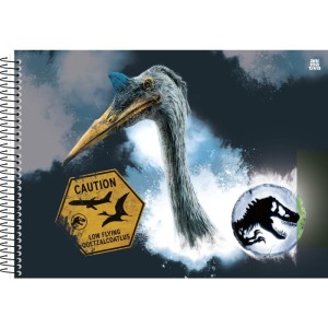 Caderno Desenho Univ Capa Dura Jurassic Park 60f-116741-66925