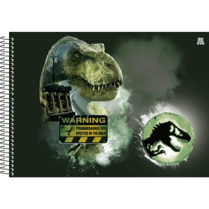 Caderno Desenho Univ Capa Dura Jurassic Park 60f-116741-73951