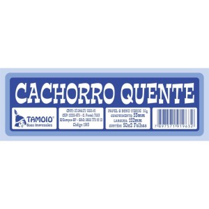 Impresso Talao Ficha Cachorro Quente 50x2-116879-78591