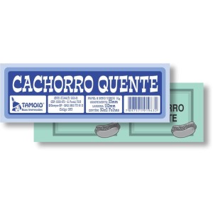 Impresso Talao Ficha Cachorro Quente 50x2-116879-84536