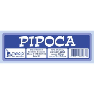 Impresso Talao Ficha Pipoca 50x2 53x152mm-116880-12934