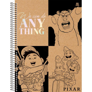 Caderno 10x1 Capa Dura Pixar 160f-116764-25409