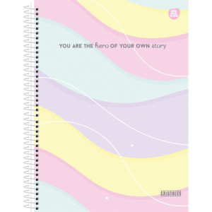 Caderno 10x1 Cp.dura Colegial Cristales 160f-116747-20642