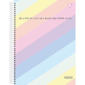 Caderno 10x1 Cp.dura Colegial Cristales 160f-116747-25581