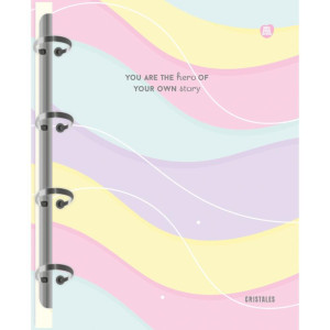 Caderno Argolado Cristales 160f-116779-54959