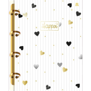 Caderno Argolado Happen 160f-116780-63158