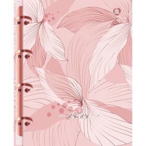 Caderno Argolado Rosa Rose 160f-116781-23619