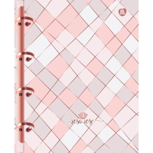 Caderno Argolado Rosa Rose 160f-116781-28185