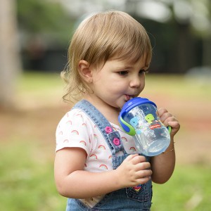 Copo De Treinamento Com Canudo First Moments - Azul Blueberry Smoothie-BB1016-32643