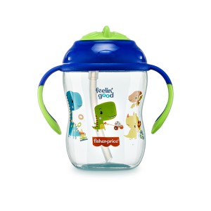 Copo De Treinamento Com Canudo First Moments - Azul Blueberry Smoothie-BB1016-79924