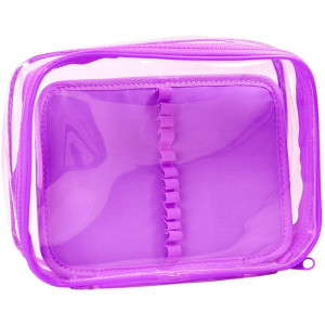 Estojo Box Pvc Lilas Cristal G C/divis.-117841-26289