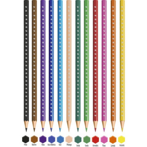 Lapis De Cor Sextavado Bic Kids Madeira 12 Cor.-106110-60014