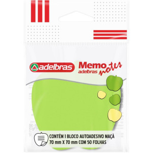 Bloco De Recado Autoadesivo Memonote Maca Vd/am Neon 50fls-118144-53558