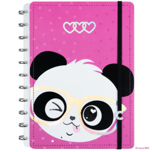Caderno Inteligente Grande Luluca Pandalu Glow 80fls-117101-95567