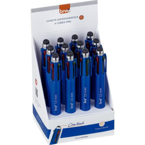 Caneta Esferografica Mini 4cores 1.0mm C/touch-118168-28907
